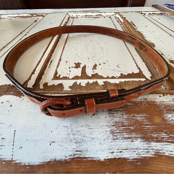 Vintage Jordache Brown Leather Belt Size 36 - Picture 8 of 12